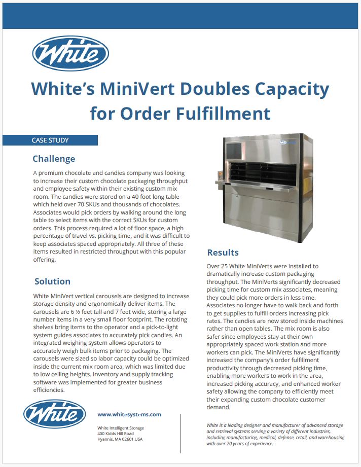 White Intelligent Storage MiniVert case study