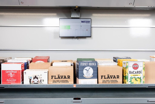 Vertical Lift Module Used for Wine and Spirits Distribution 